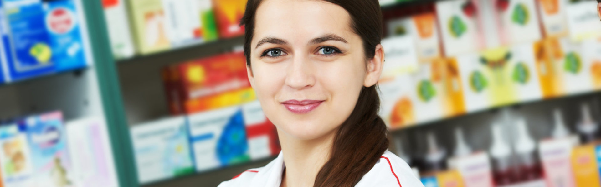 pharmacist smiling at the camera